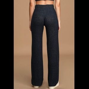 NWT Lulus Be Cozy Navy Drawstring Lounge Pants